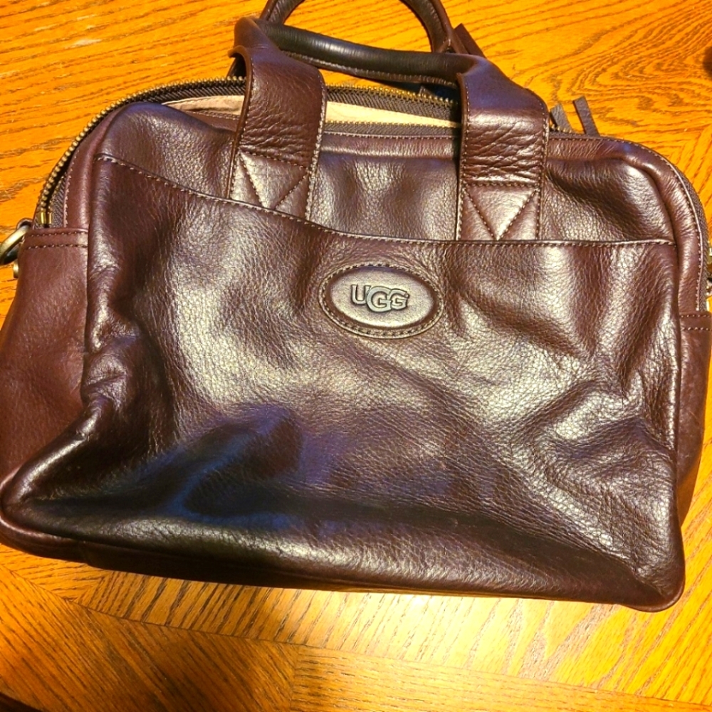 Ugg carry bag brown leather